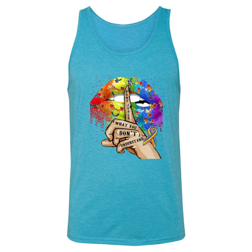 Unisex Jersey Tank - 6V3L7DPP - Aqua Triblend - 3