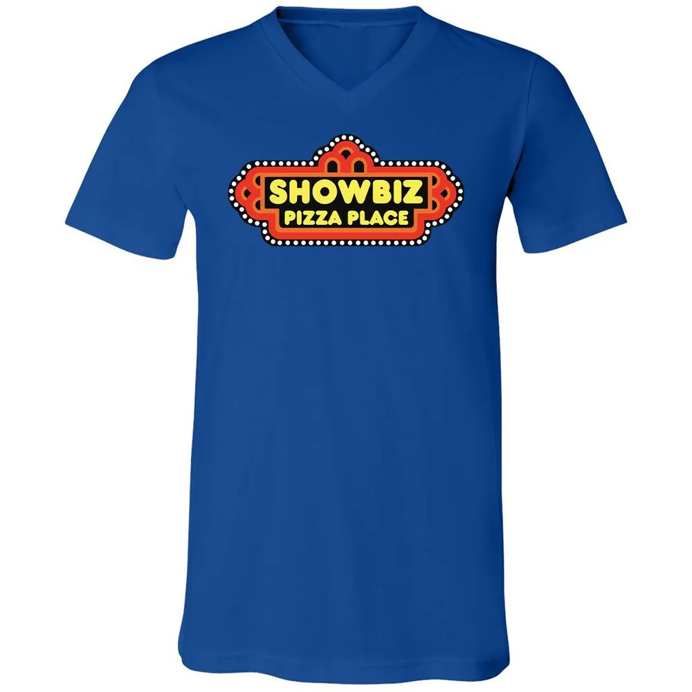 Unisex V-Neck T-Shirt - CNWXB6JX - True Royal - 4