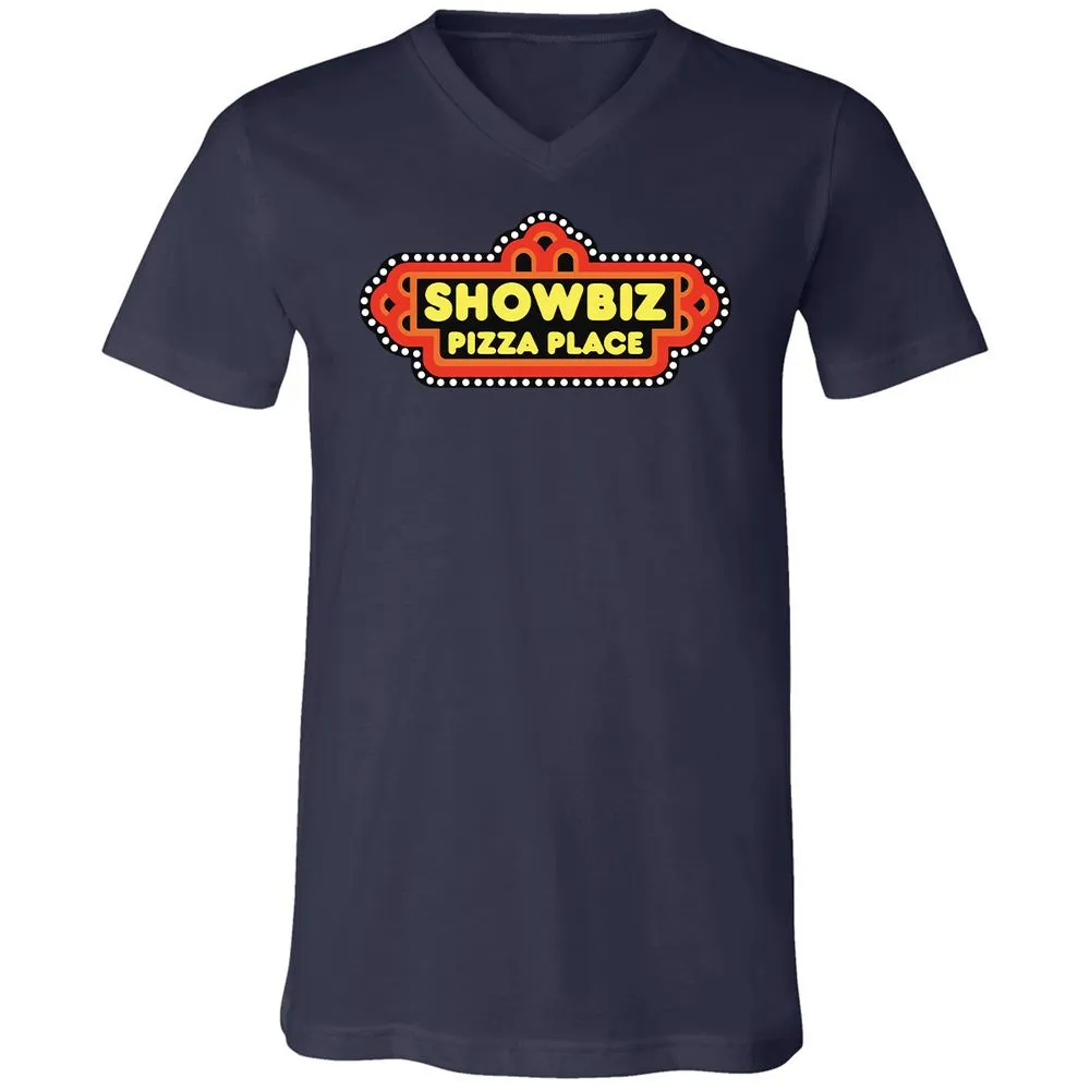 Unisex V-Neck T-Shirt - CNWXB6JX - Navy - 9