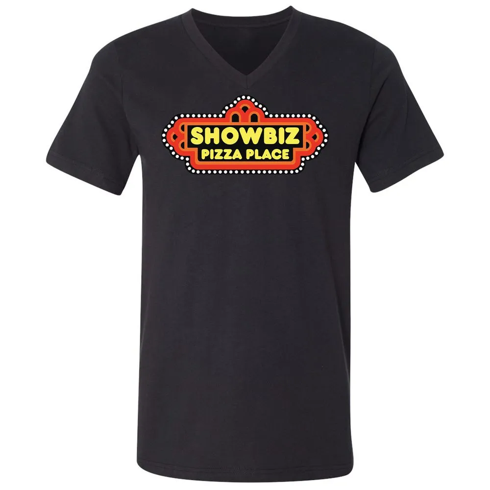 Unisex V-Neck T-Shirt - CNWXB6JX - Black - 16