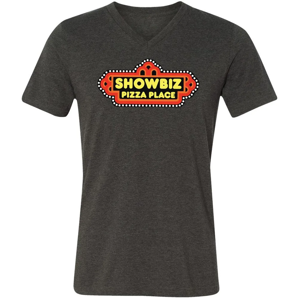 Unisex V-Neck T-Shirt - CNWXB6JX - Dark Grey Heather - 8
