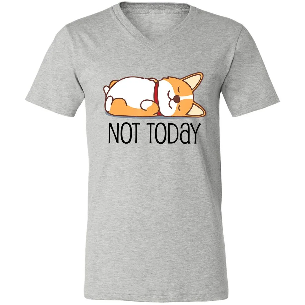 Unisex V-Neck T-Shirt - X984QRCB - Athletic Heather - 7