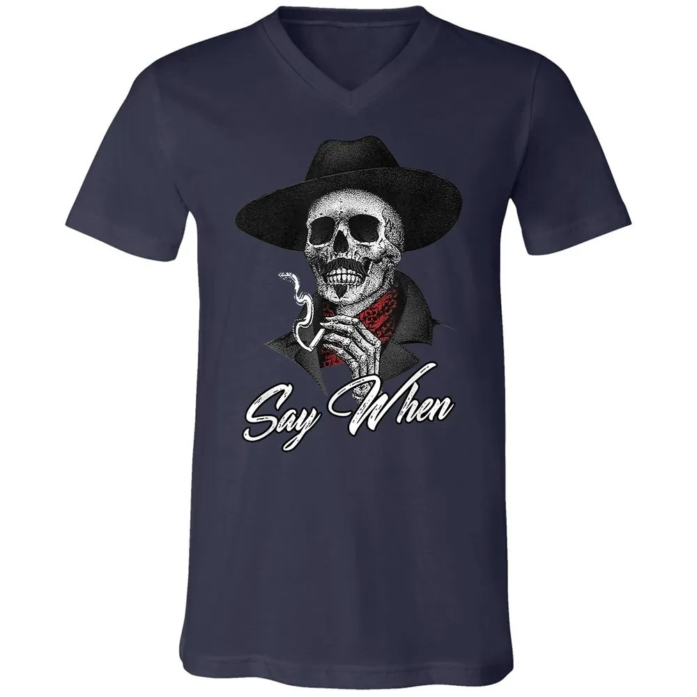 Unisex V-Neck T-Shirt - 5ZPEVTYX - Navy - 9