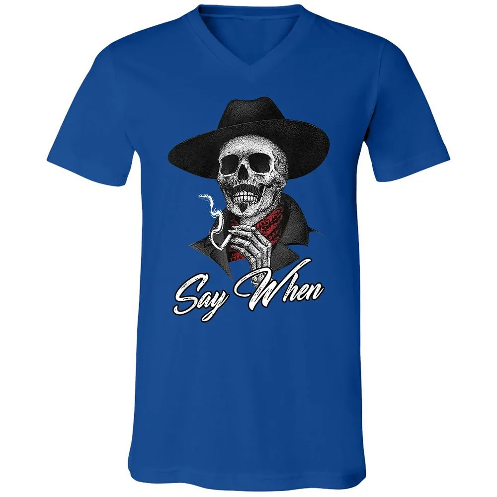 Unisex V-Neck T-Shirt - 5ZPEVTYX - True Royal - 4