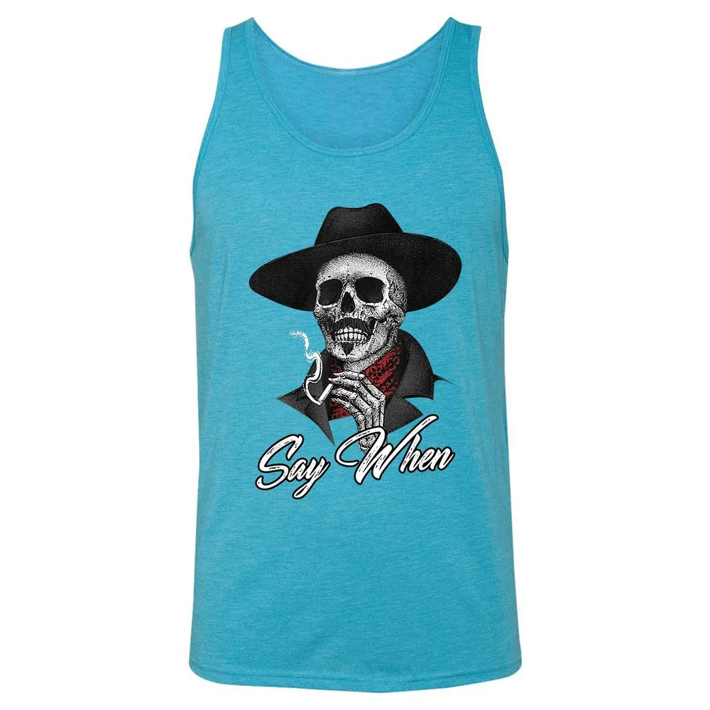 Unisex Jersey Tank - JXUXQS6W - Aqua Triblend - 3