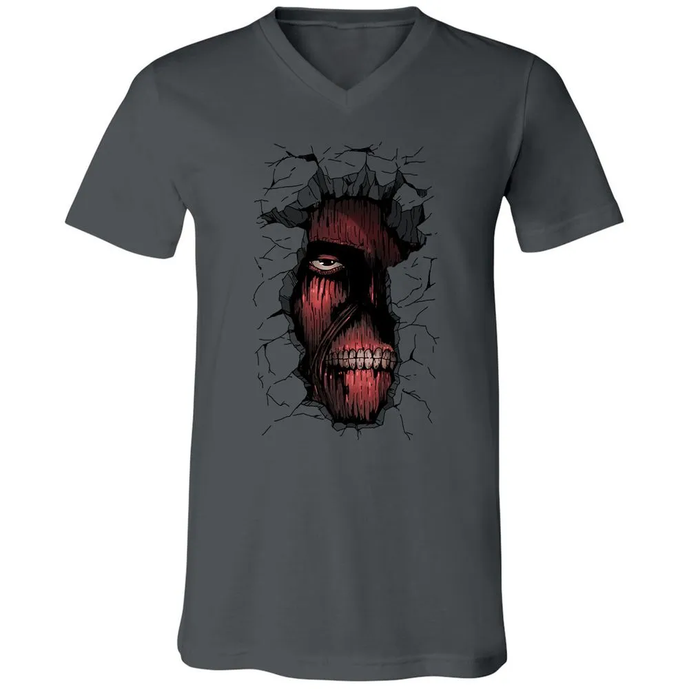 Unisex V-Neck T-Shirt - CLLJUNBF - Asphalt - 12