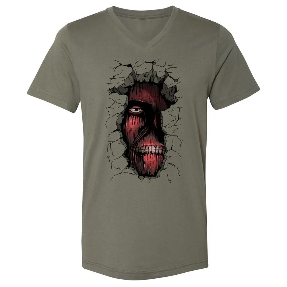 Unisex V-Neck T-Shirt - CLLJUNBF - Military Green - 10
