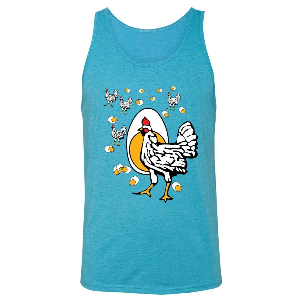 Unisex Jersey Tank - ABJSXZLJ - Aqua Triblend - 3