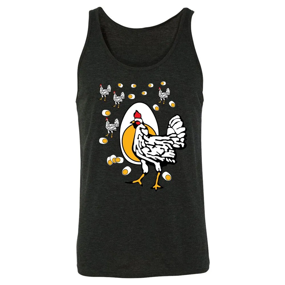 Unisex Jersey Tank - ABJSXZLJ - Charcoal Black Triblend - 5