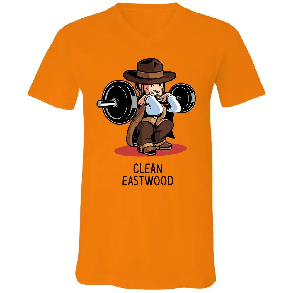 Unisex V-Neck T-Shirt - DHHGKE27 - Orange - 11