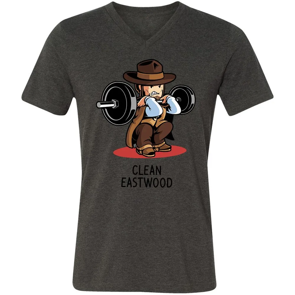 Unisex V-Neck T-Shirt - DHHGKE27 - Dark Grey Heather - 8