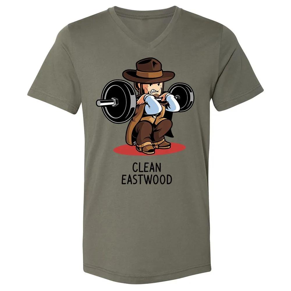 Unisex V-Neck T-Shirt - DHHGKE27 - Military Green - 10