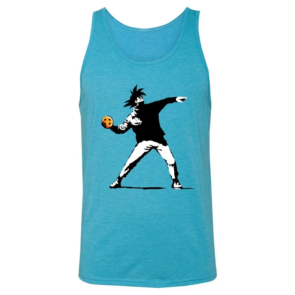 Unisex Jersey Tank - ETCPXRZL - Aqua Triblend - 3