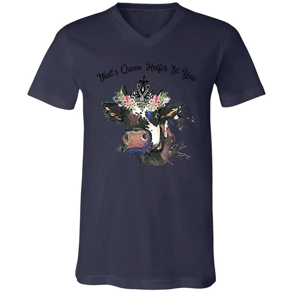 Unisex V-Neck T-Shirt - JLHFM3WA - Navy - 9