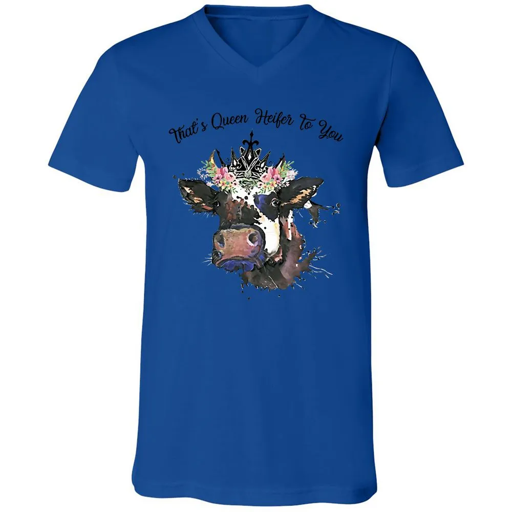 Unisex V-Neck T-Shirt - JLHFM3WA - True Royal - 4
