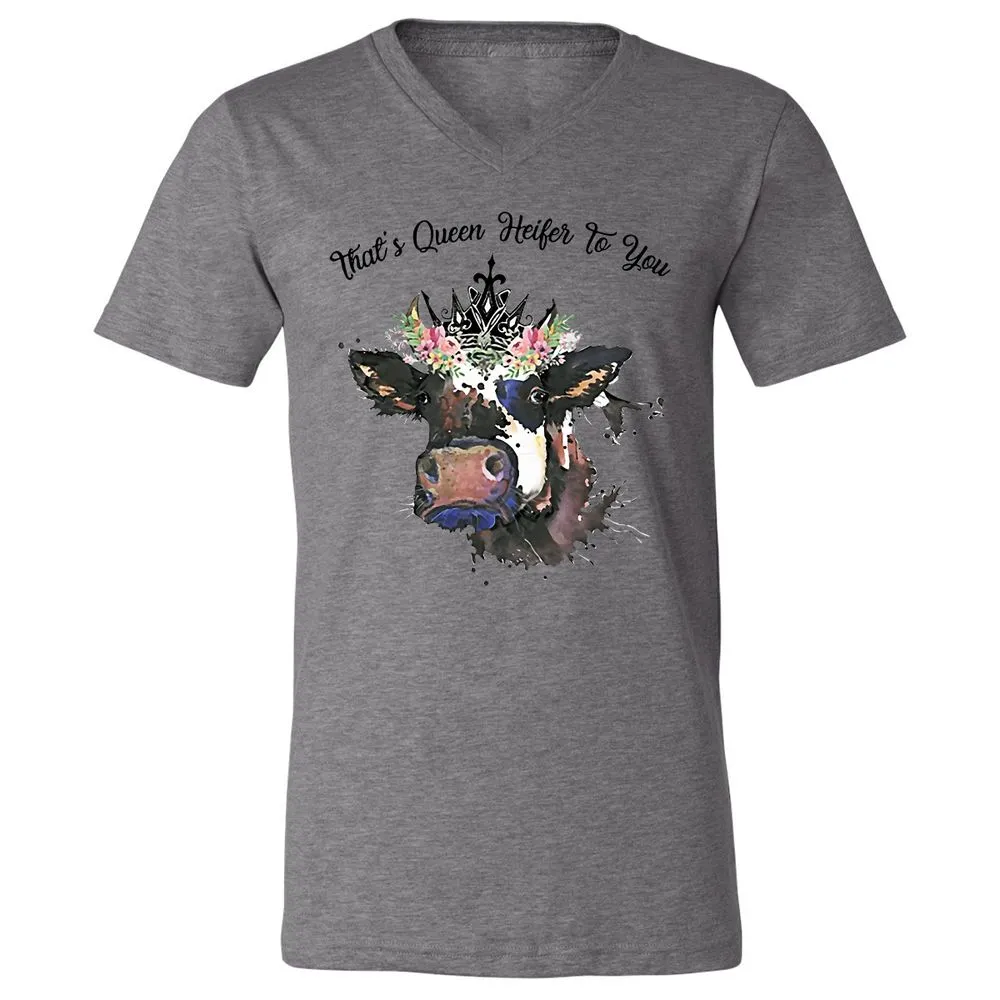 Unisex V-Neck T-Shirt - JLHFM3WA - Deep Heather - 13