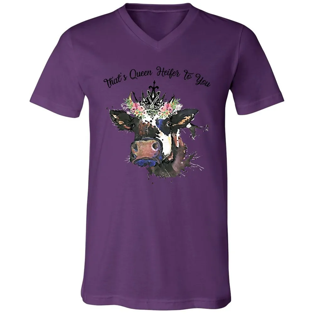 Unisex V-Neck T-Shirt - JLHFM3WA - Team Purple - 2