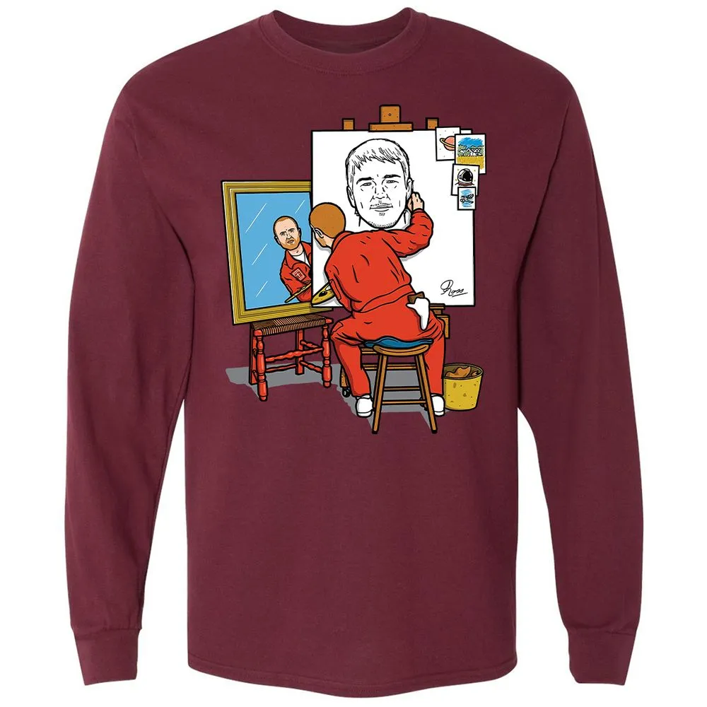 Long Sleeve T-Shirt - 9526STQY - Maroon - 11
