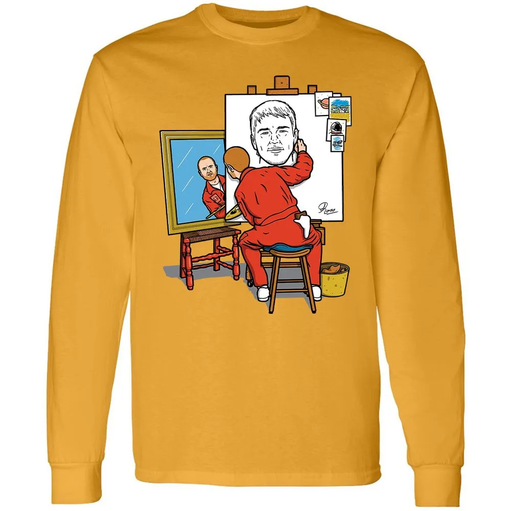 Long Sleeve T-Shirt - 9526STQY - Gold - 9