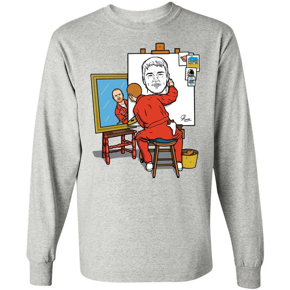 Long Sleeve T-Shirt - 9526STQY - Ash - 5