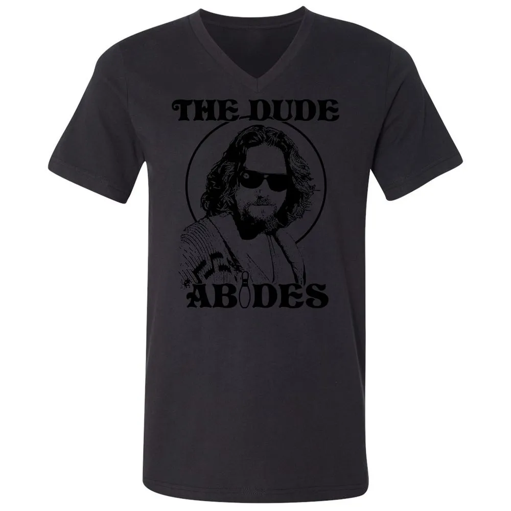 Unisex V-Neck T-Shirt - F1J9WL76 - Black - 16