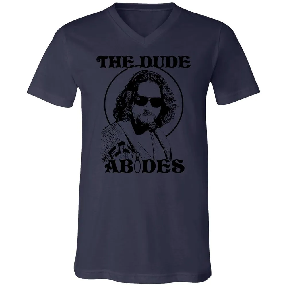 Unisex V-Neck T-Shirt - F1J9WL76 - Navy - 9