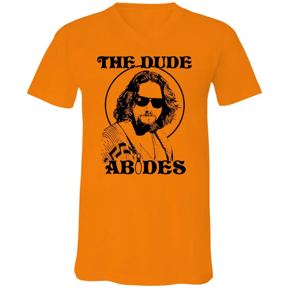 Unisex V-Neck T-Shirt - F1J9WL76 - Orange - 11