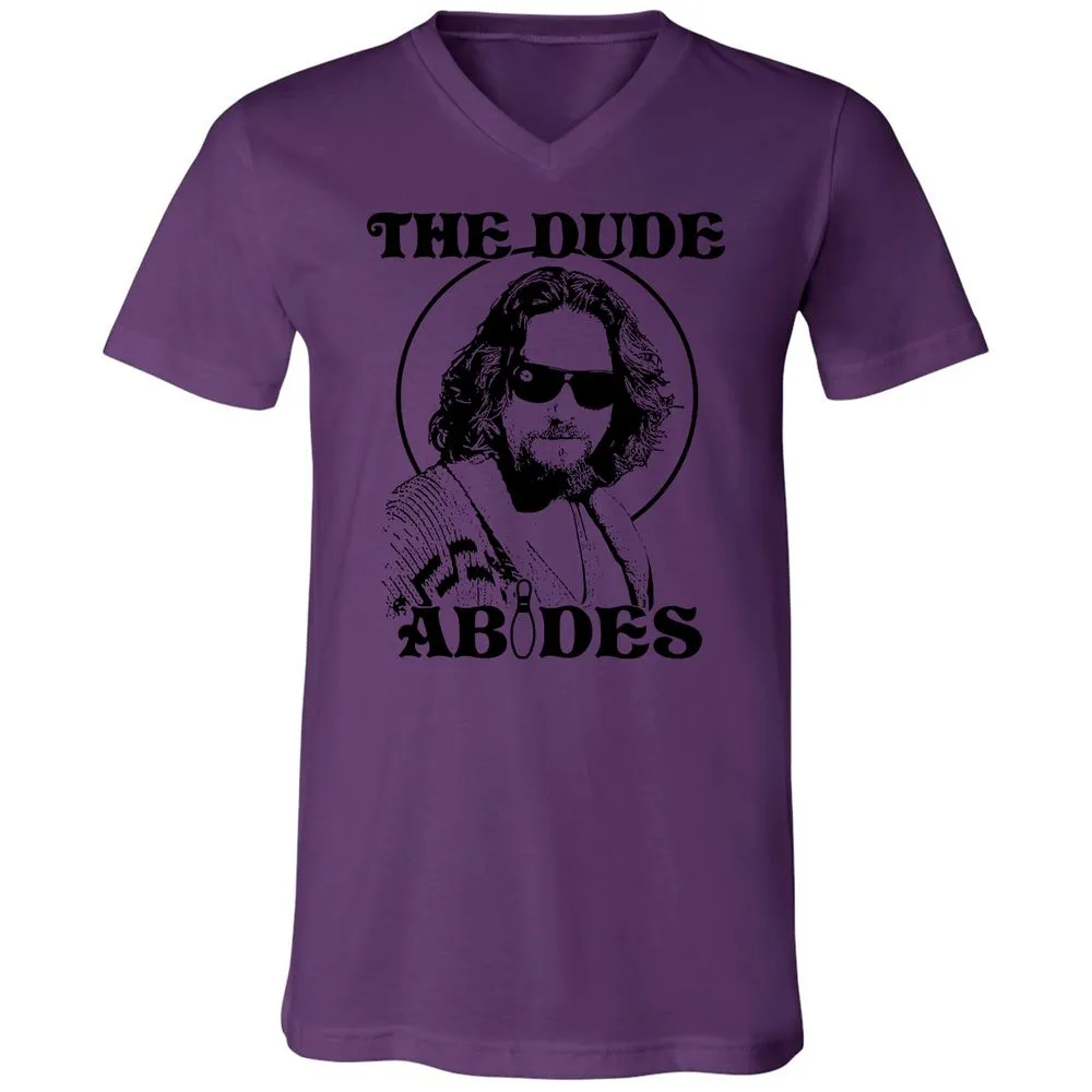 Unisex V-Neck T-Shirt - F1J9WL76 - Team Purple - 2