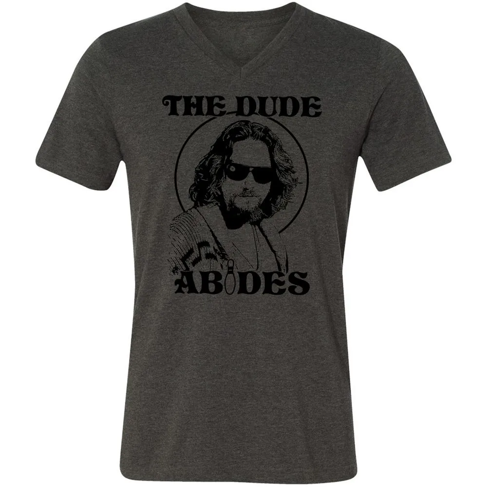 Unisex V-Neck T-Shirt - F1J9WL76 - Dark Grey Heather - 8