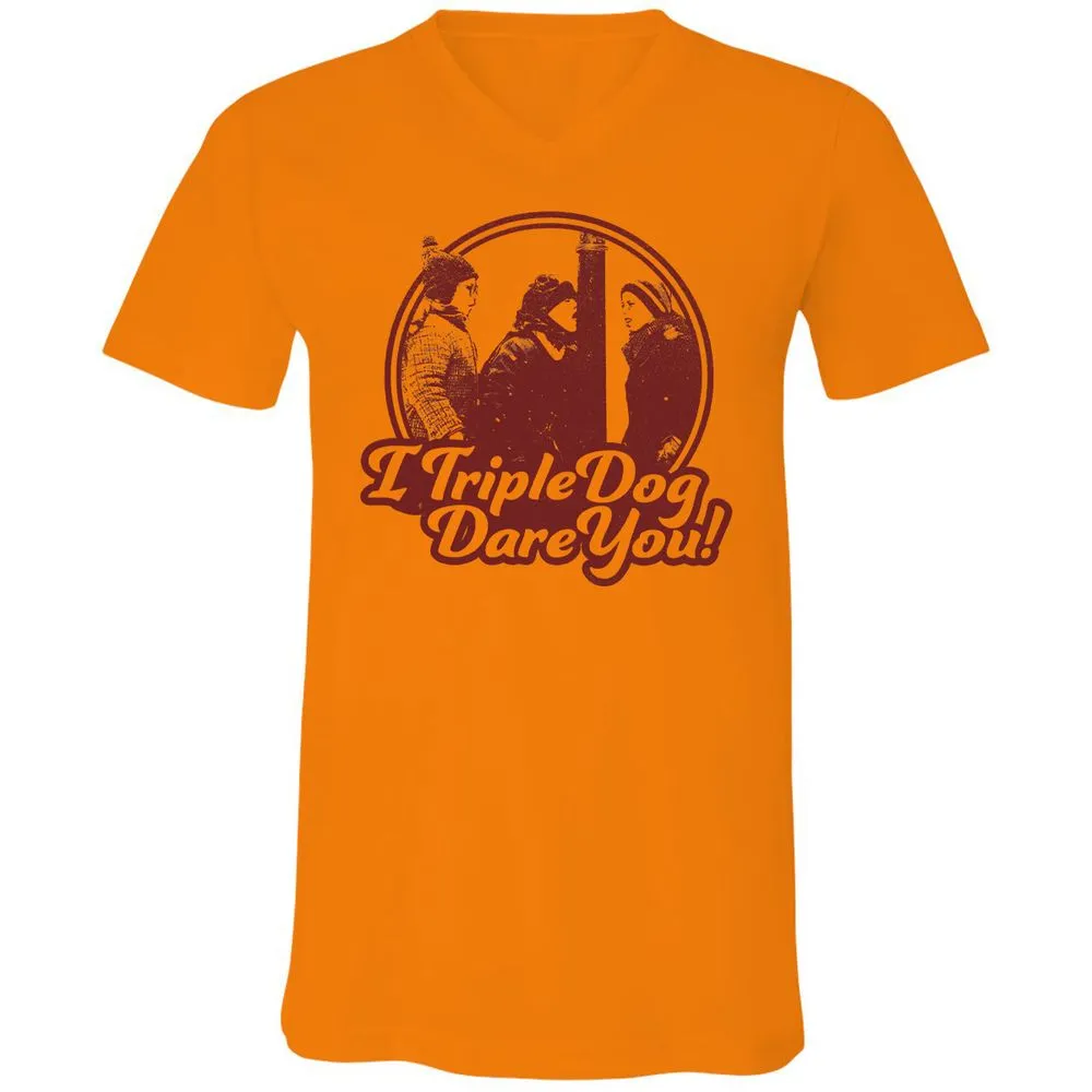 Unisex V-Neck T-Shirt - CAM4X1CL - Orange - 11