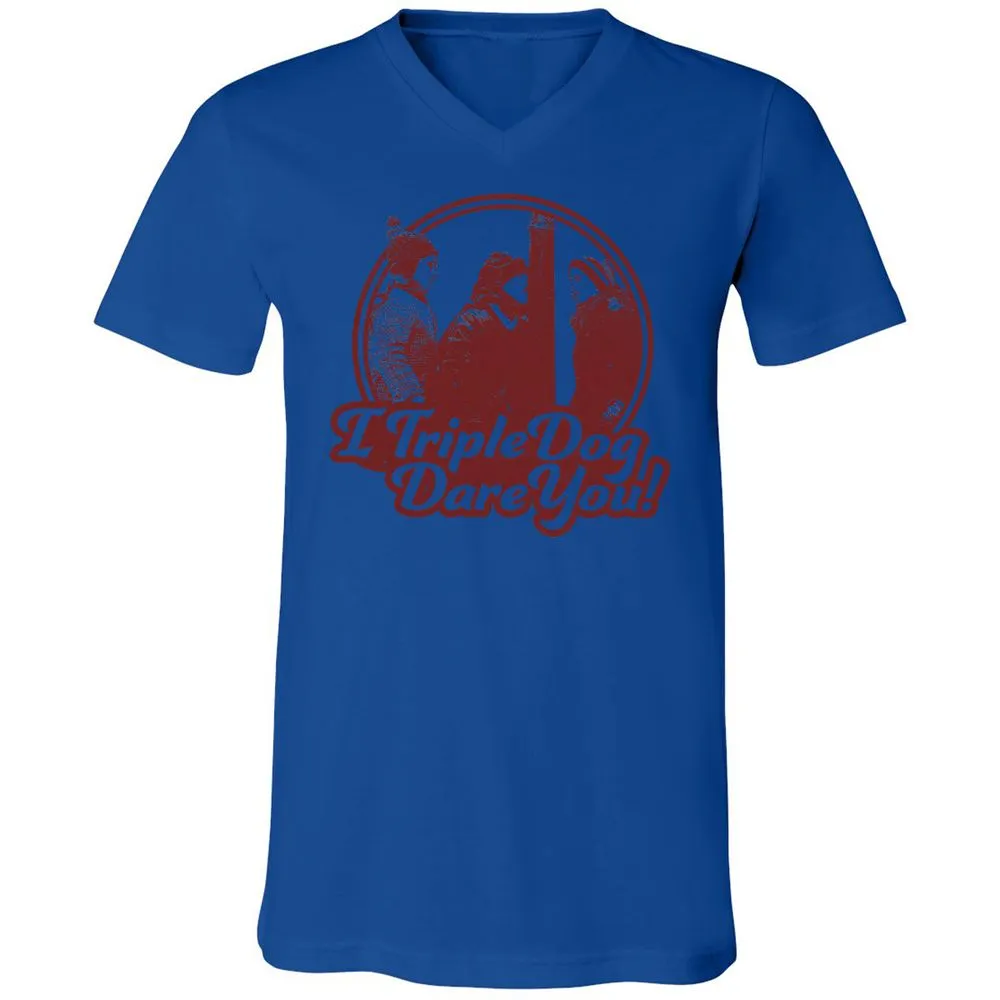 Unisex V-Neck T-Shirt - CAM4X1CL - True Royal - 4