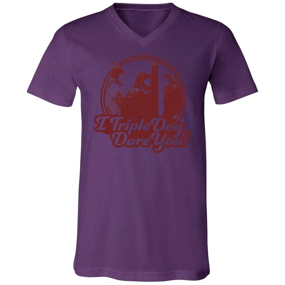 Unisex V-Neck T-Shirt - CAM4X1CL - Team Purple - 2