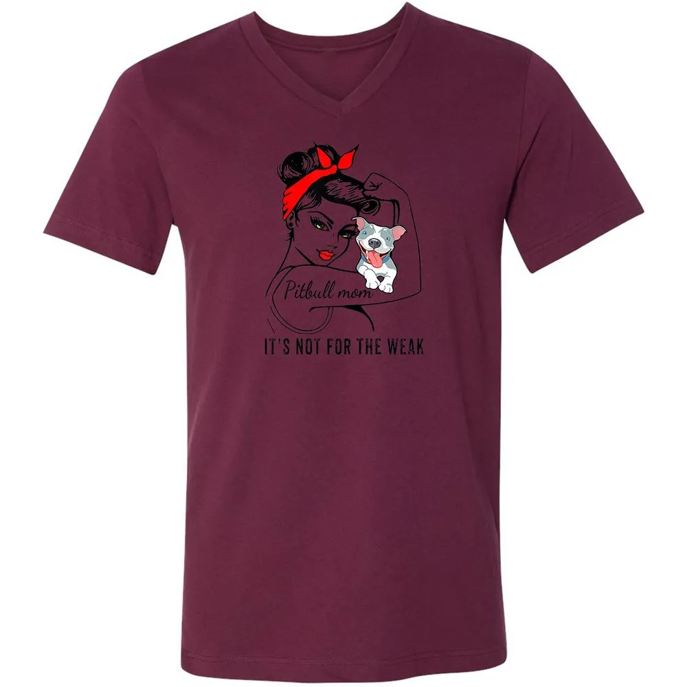 Unisex V-Neck T-Shirt - SQVHQPD9 - Maroon - 6