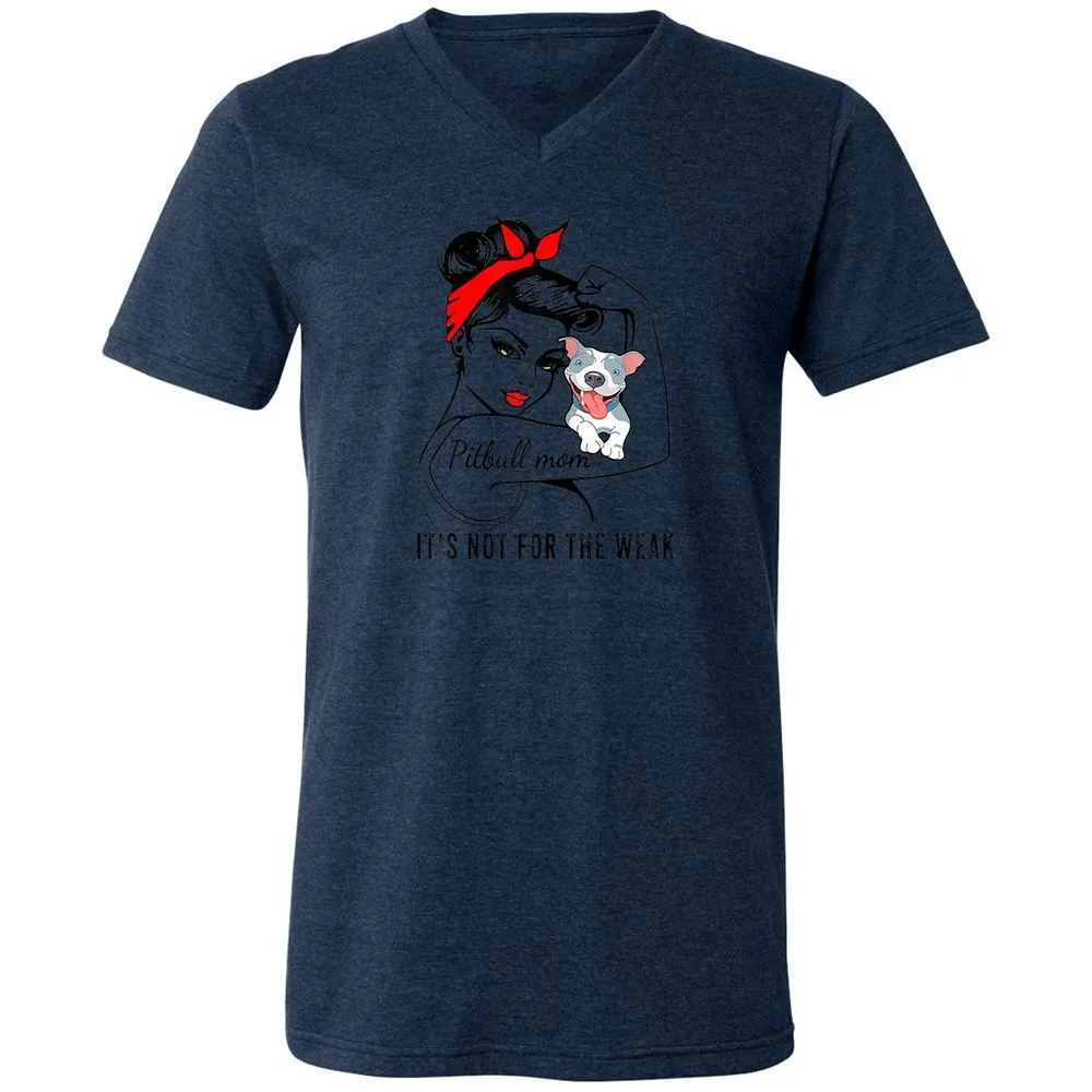 Unisex V-Neck T-Shirt - SQVHQPD9 - Heather Navy - 15