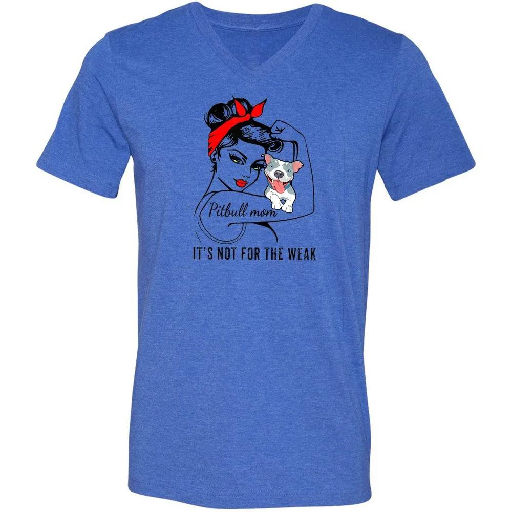 Unisex V-Neck T-Shirt - SQVHQPD9 - Heather True Royal - 14