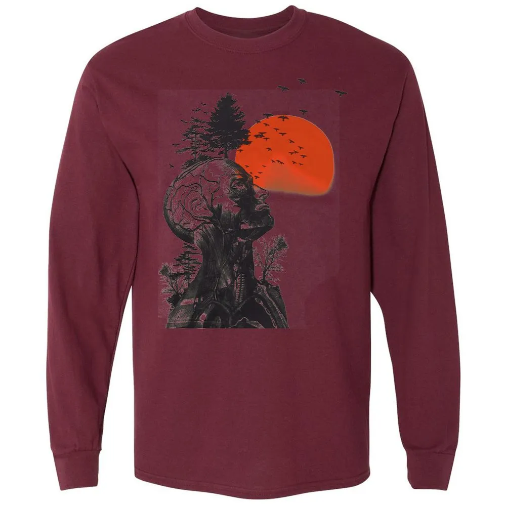 Long Sleeve T-Shirt - AY1LBZCS - Maroon - 11