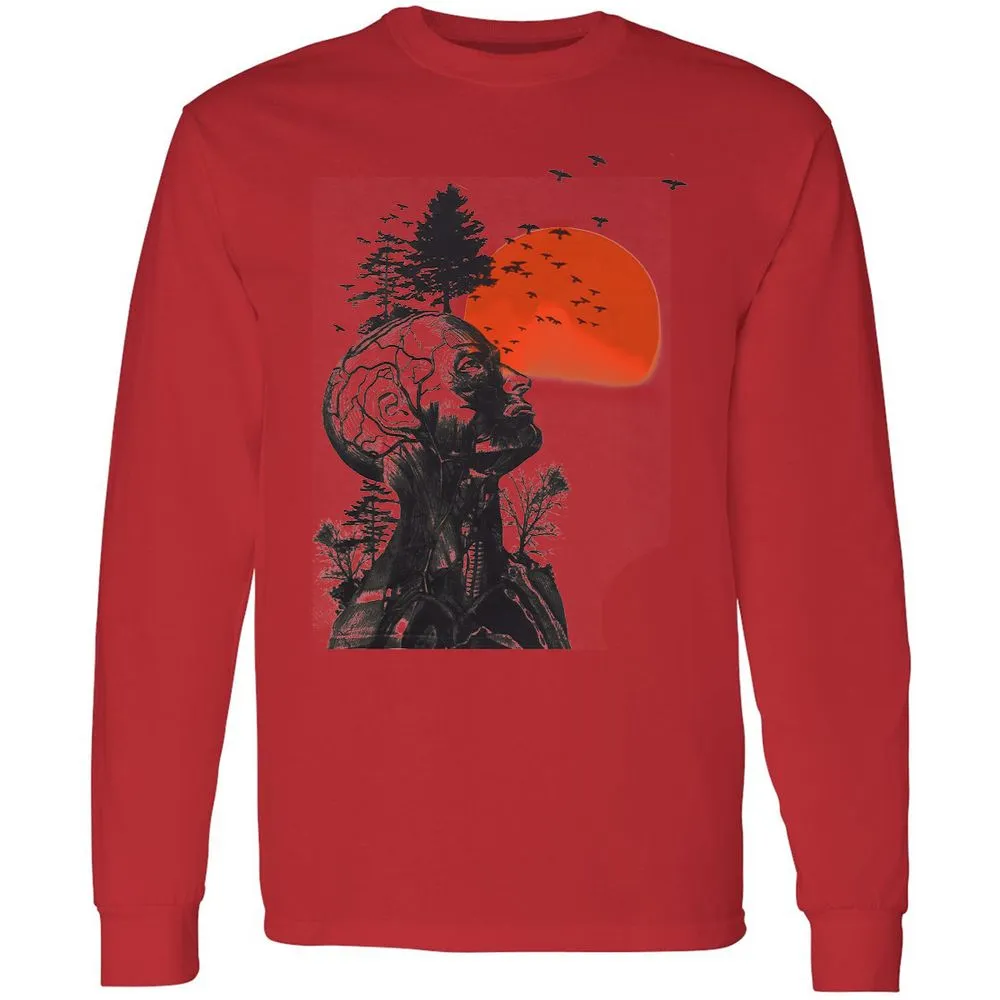 Long Sleeve T-Shirt - AY1LBZCS - Red - 14