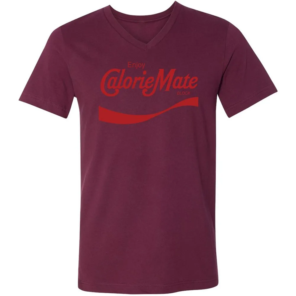 Unisex V-Neck T-Shirt - XZZ325EH - Maroon - 6