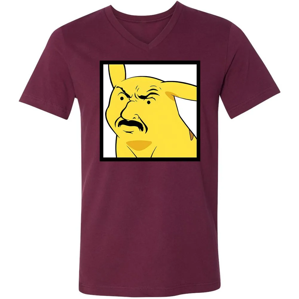 Unisex V-Neck T-Shirt - 8UB9DNPS - Maroon - 6