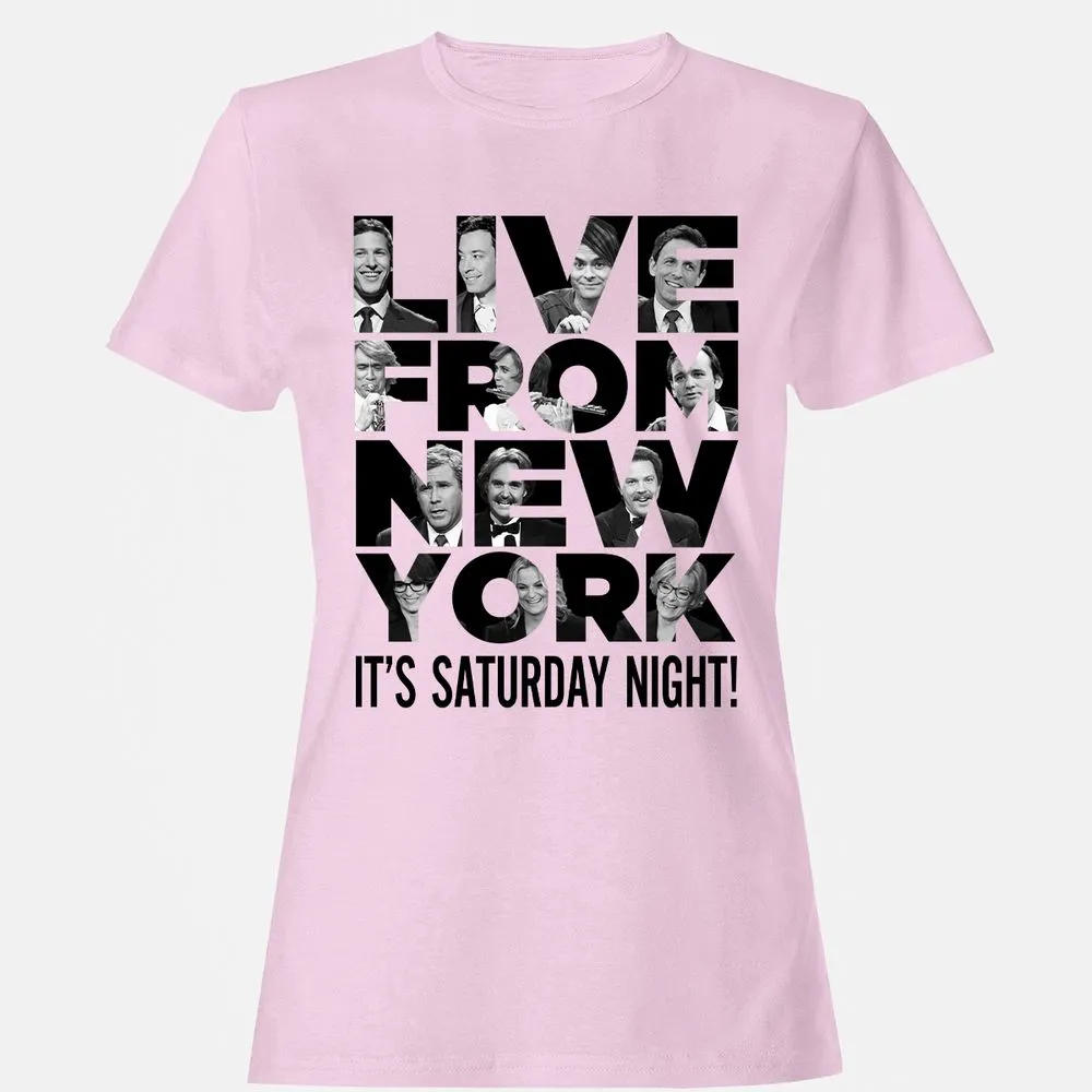 Women's T-Shirt - M8BLZQ5Q - Light Pink - 9