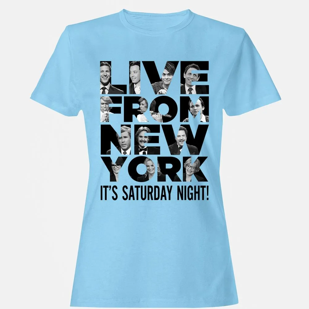 Women's T-Shirt - M8BLZQ5Q - Light Blue - 8