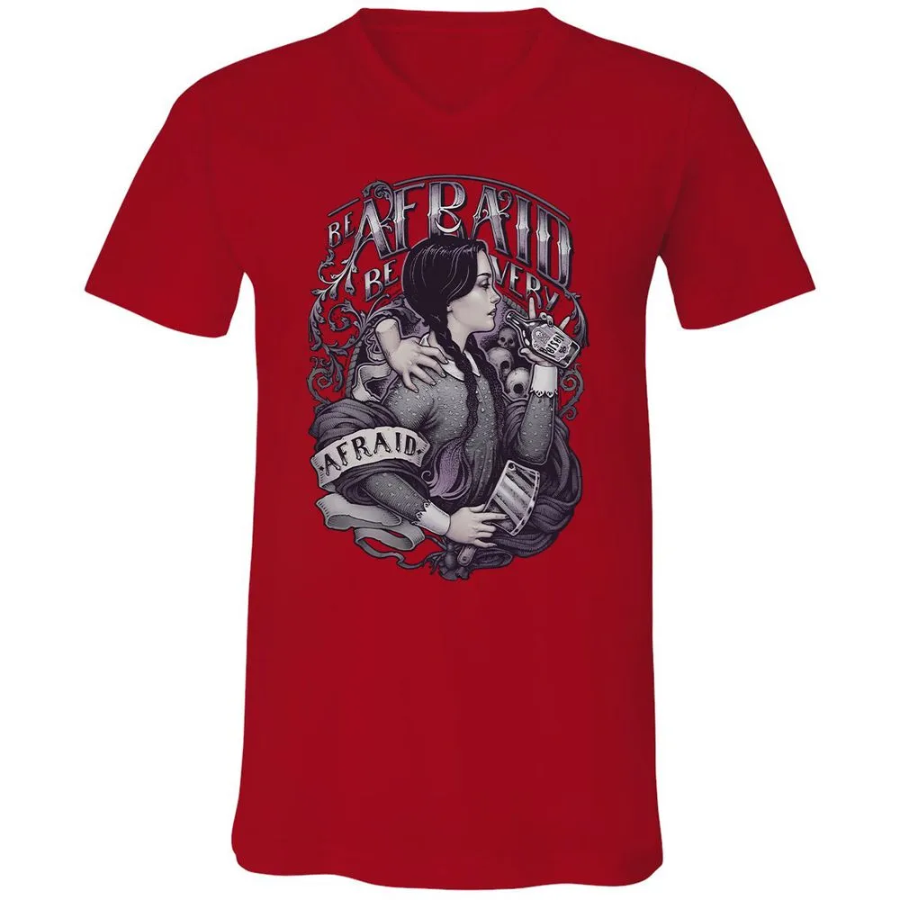 Unisex V-Neck T-Shirt - VRJHR8QH - Red - 3