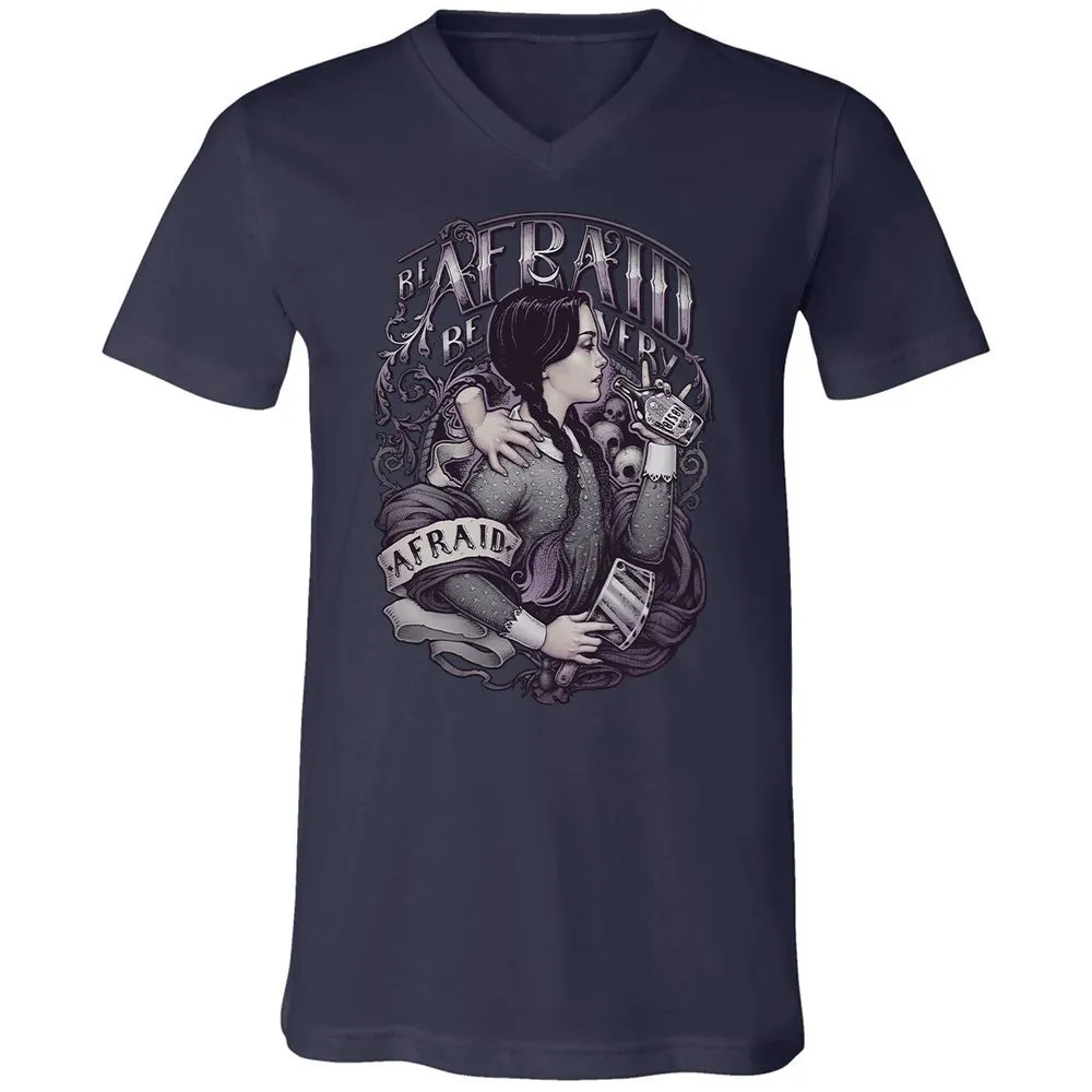 Unisex V-Neck T-Shirt - VRJHR8QH - Navy - 9