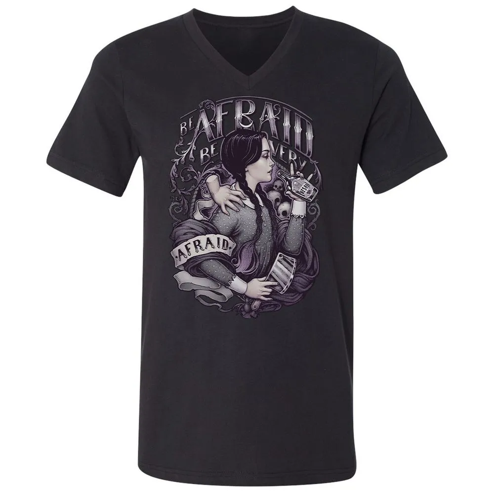 Unisex V-Neck T-Shirt - VRJHR8QH - Black - 16