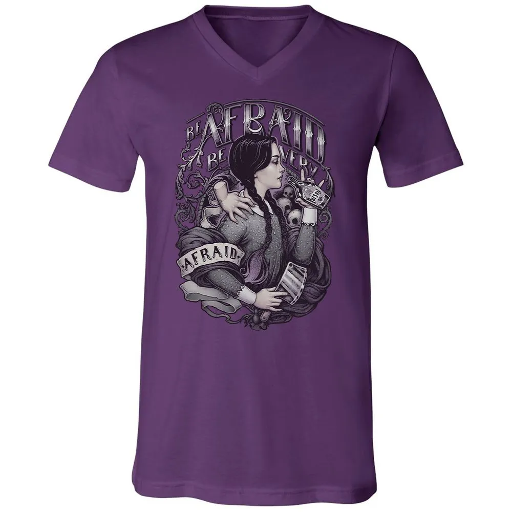 Unisex V-Neck T-Shirt - VRJHR8QH - Team Purple - 2