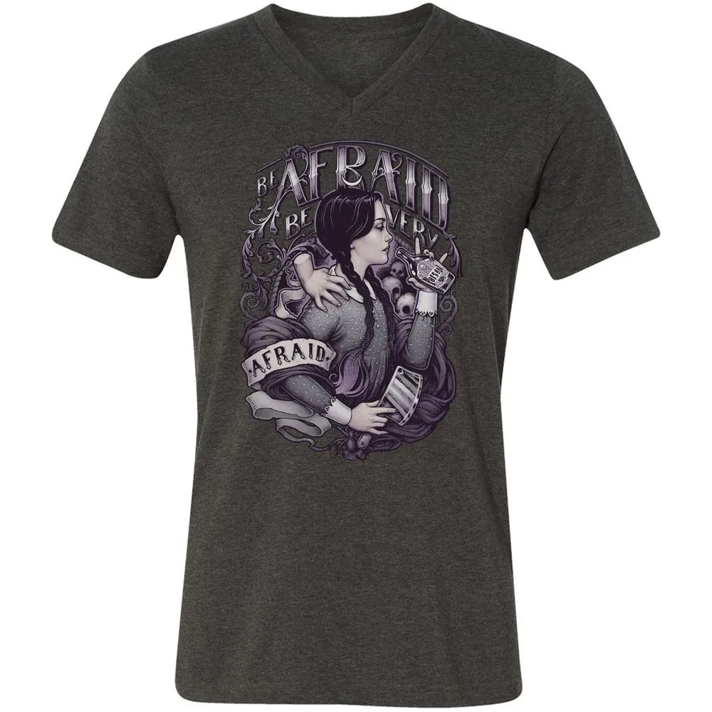 Unisex V-Neck T-Shirt - VRJHR8QH - Dark Grey Heather - 8