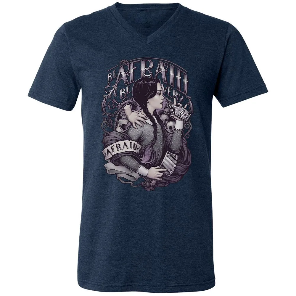 Unisex V-Neck T-Shirt - VRJHR8QH - Heather Navy - 15