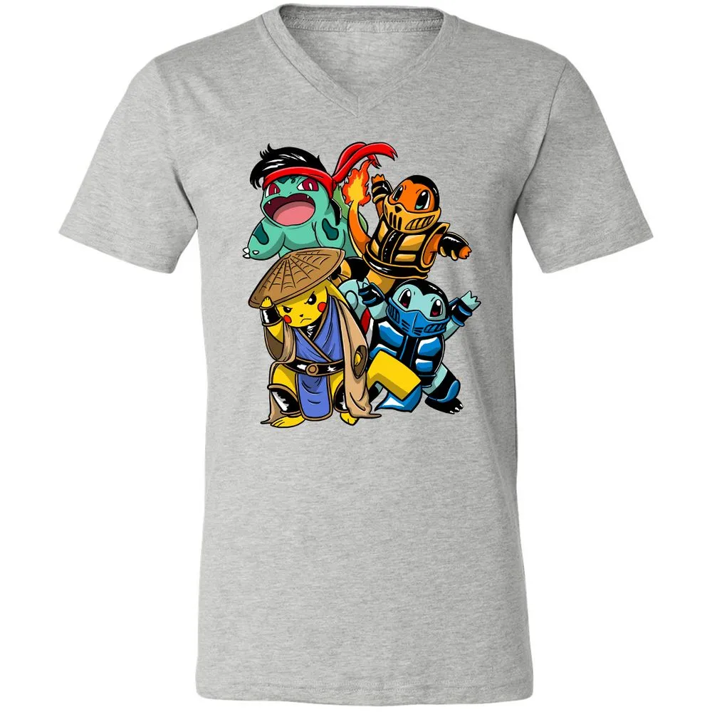 Unisex V-Neck T-Shirt - G2HCQS2F - Athletic Heather - 7