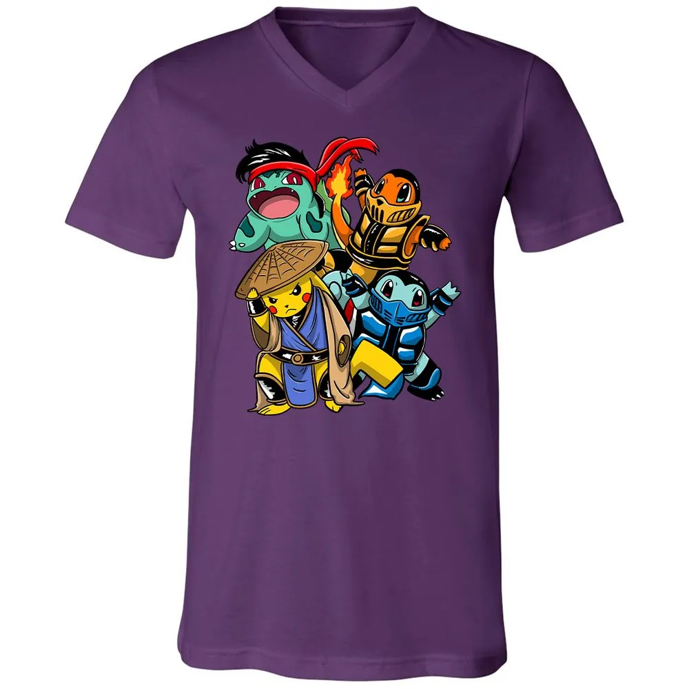 Unisex V-Neck T-Shirt - G2HCQS2F - Team Purple - 2