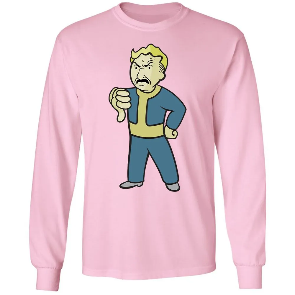 Long Sleeve T-Shirt - VA8NZQJ3 - Light Pink - 3
